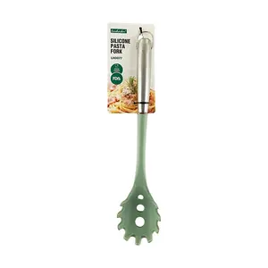 Love Harbor Food Grade Silicone Spaghetti Fork & Noodle Spoon - Heat Resistant Pasta Server & Kitchen Utensil