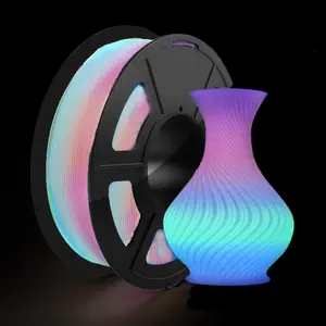Glow Rainbow in the Dark 1.75mm Pla Filament, 0.25kg 250g 0.55lb Small Spool, Luminous Blue Bright 3D Printer Filament, Fits Most Fdm Printers
