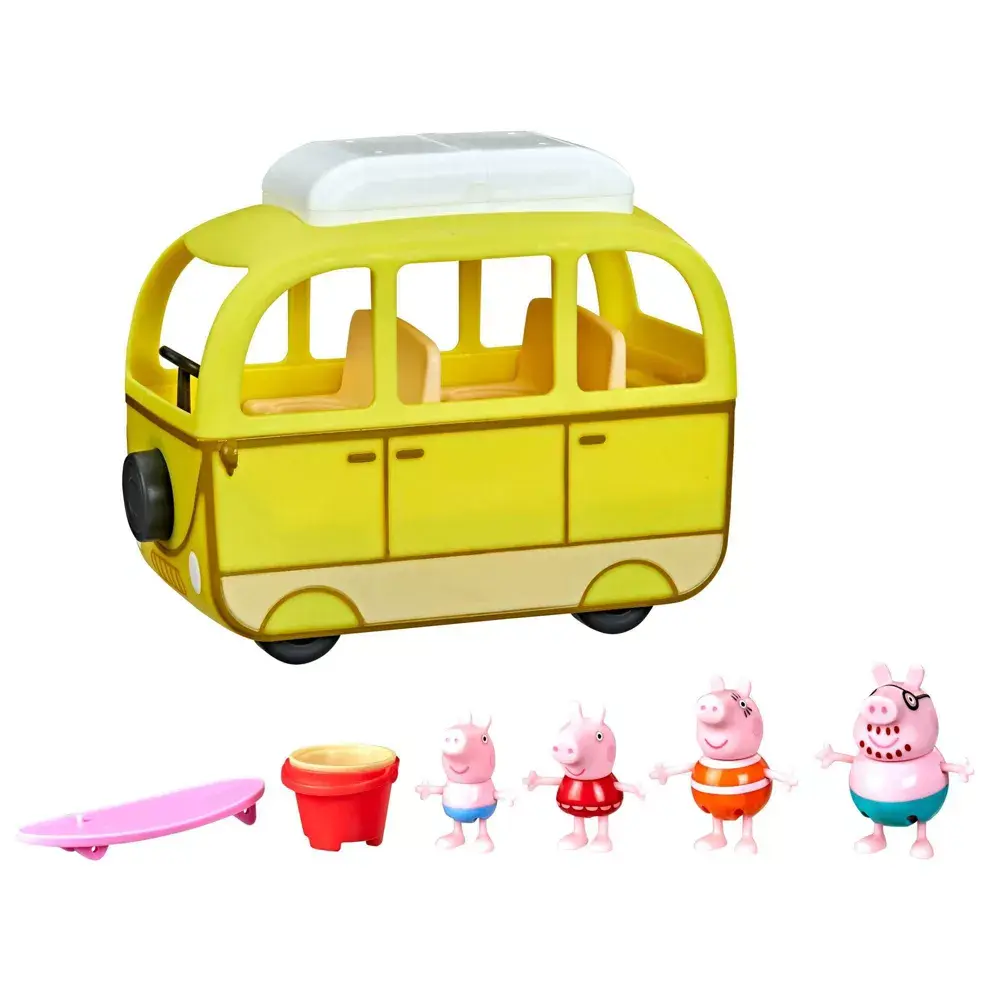 Hasbro Peppa's Beach Campervan Playset - Peppa Pig Camping Car