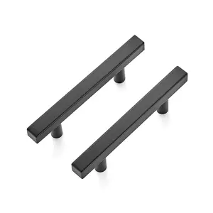 Ravinte 5 inch Square Cabinet Pulls Stainless Steel Kitchen Drawer Pulls Cabinet Handles 5”Length, 3” Hole Center