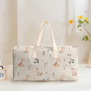 Large Capacity Travel Bag Luggage Backpack, Small Animal Pattern Print, Casual Yoga Fitness Handbag, Ideal for Short Trips Weekend Outing Daily Commute, Travel Duffle Bag