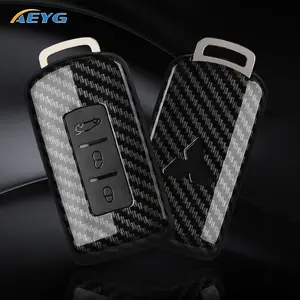 Abs Carbon Fiber Car Key Case Car Key Protector for Mitsubishi Outlander Xpander Triton Asx Lancer Pajero Sport 3 2020g Eclipse Cross L200 Interior Accessories