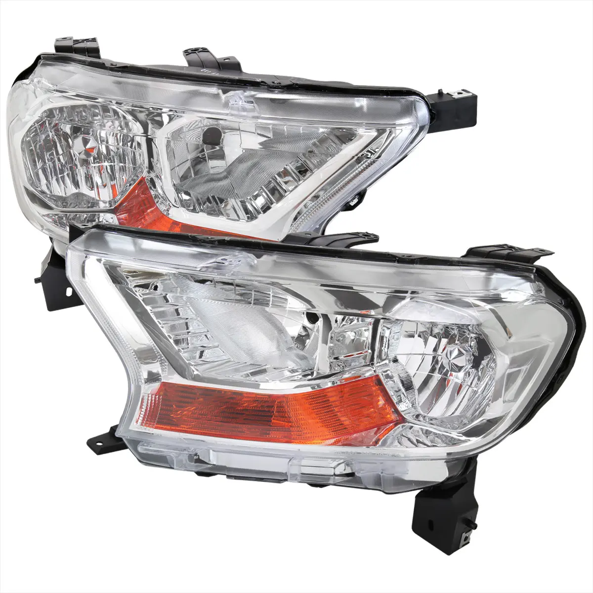 2019-2022 Ford Ranger XL/XLT Factory Style Halogen Headlights (Chrome Housing/Clear Lens)