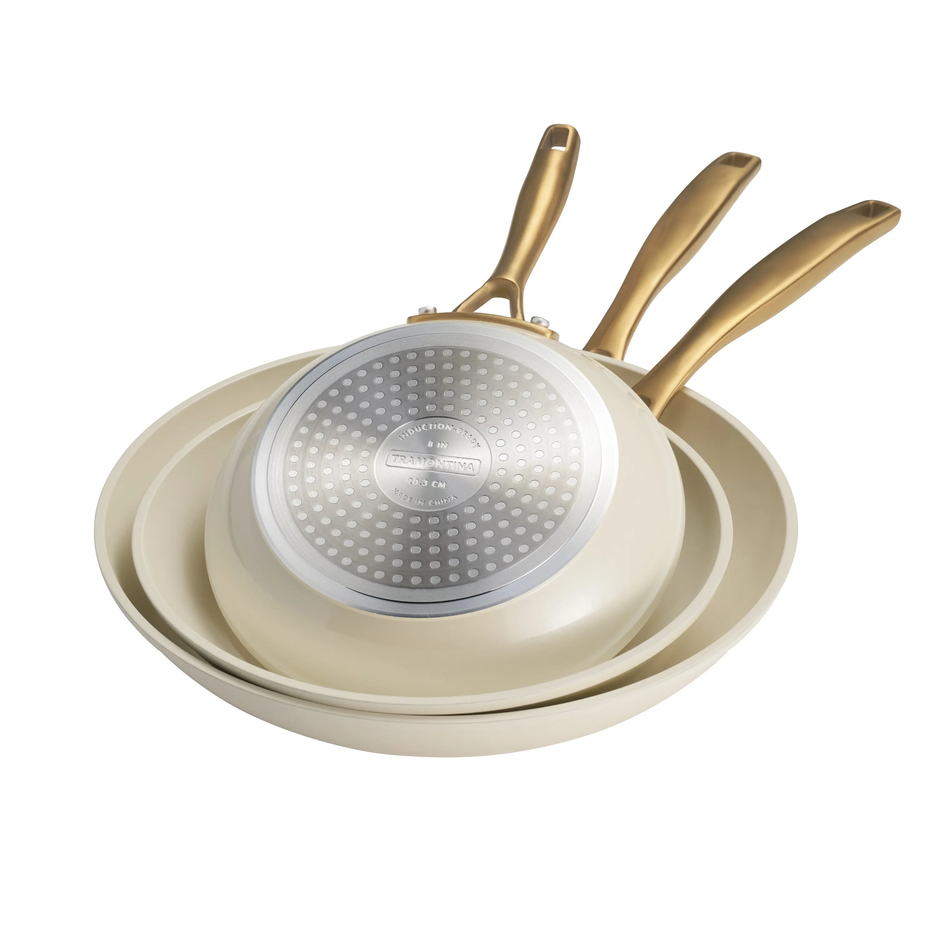 Cold Forged 3-Pack Fry Pans with Ceramic Interior Cold Forged 3-Pack Fry Pans with Ceramic Interior