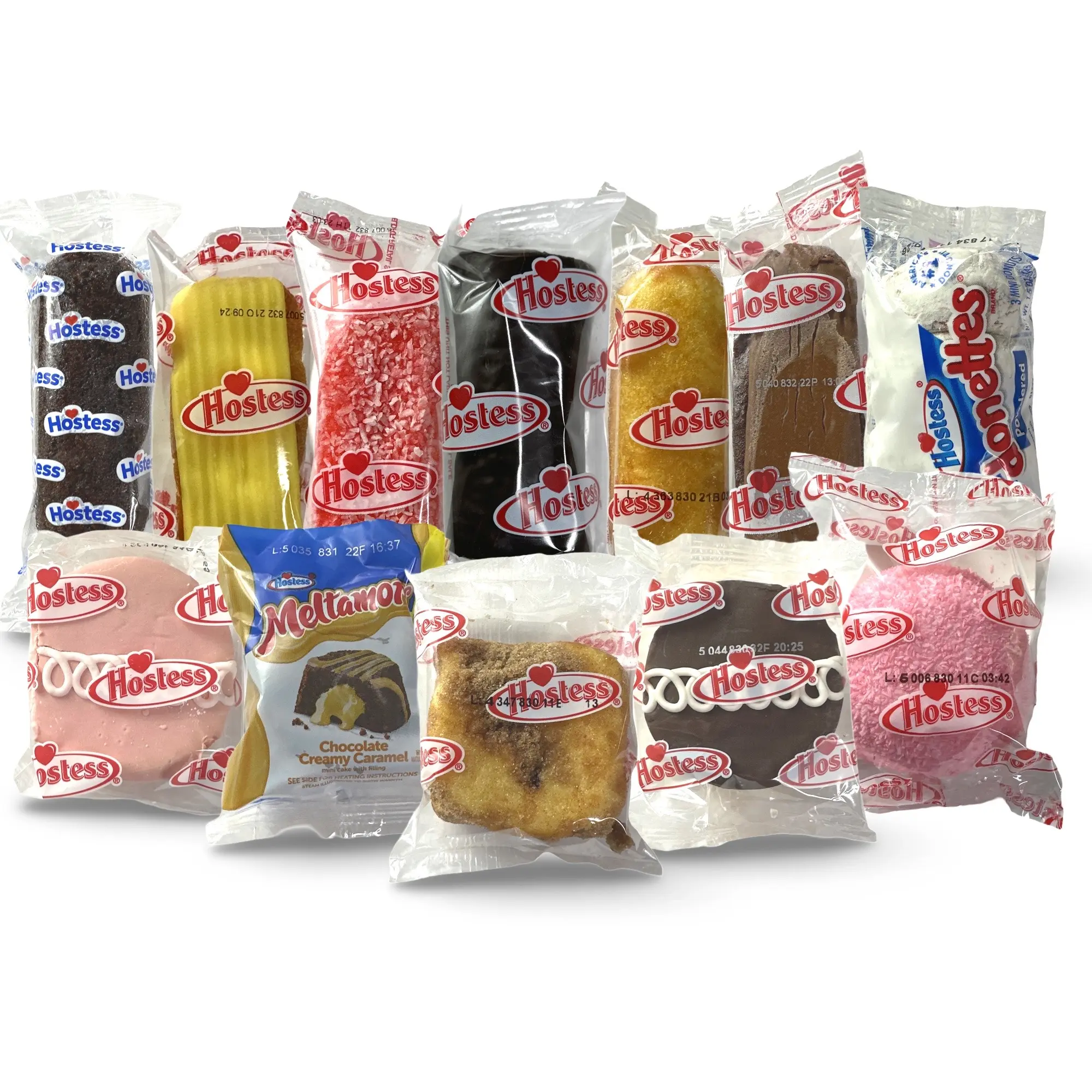 Hostess 30 Snack Cake Variety Pack, 10 Varying Flavors Or More including Cupcakes, Cinnamon Rolls, Danish, Ding Dongs, Twinkies, Zingers
