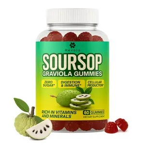 Soursop Graviola Gummies – Max Strength Formula with Sea Moss & Turmeric | Cell Support, Immunity & Liver Cleanse | Antioxidant, Sugar-Free & Vegan