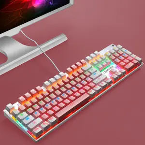 Luminous Punk Keyboard USB Wired Computer Gaming Keyboard