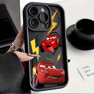 Phone Case - Adorable Lightning Mcqueen Soft Gel Shockproof Phone Case for Iphone 16, 15, 14, 13, 12, 11 Pro Max, Mini, XR, XS, X, 7, 8 Plus - Durable Back Cover