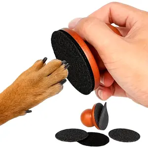 Dog nail care tool, canine nail file, pet nail scratch-resistant square, paw trimmer, battery-free