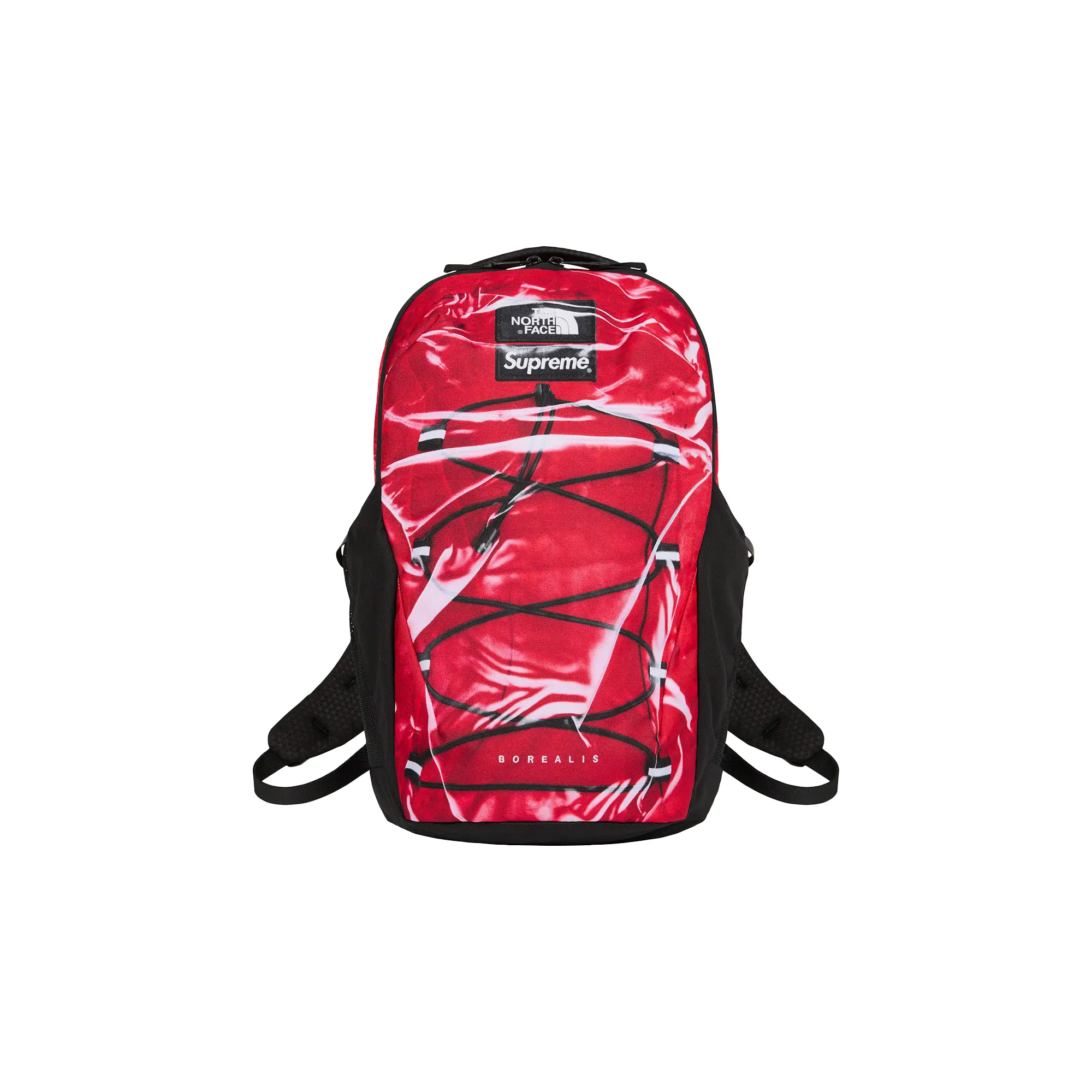 Printed Borealis Trompe L'oeil Backpack "The North Face - Red" SU25029