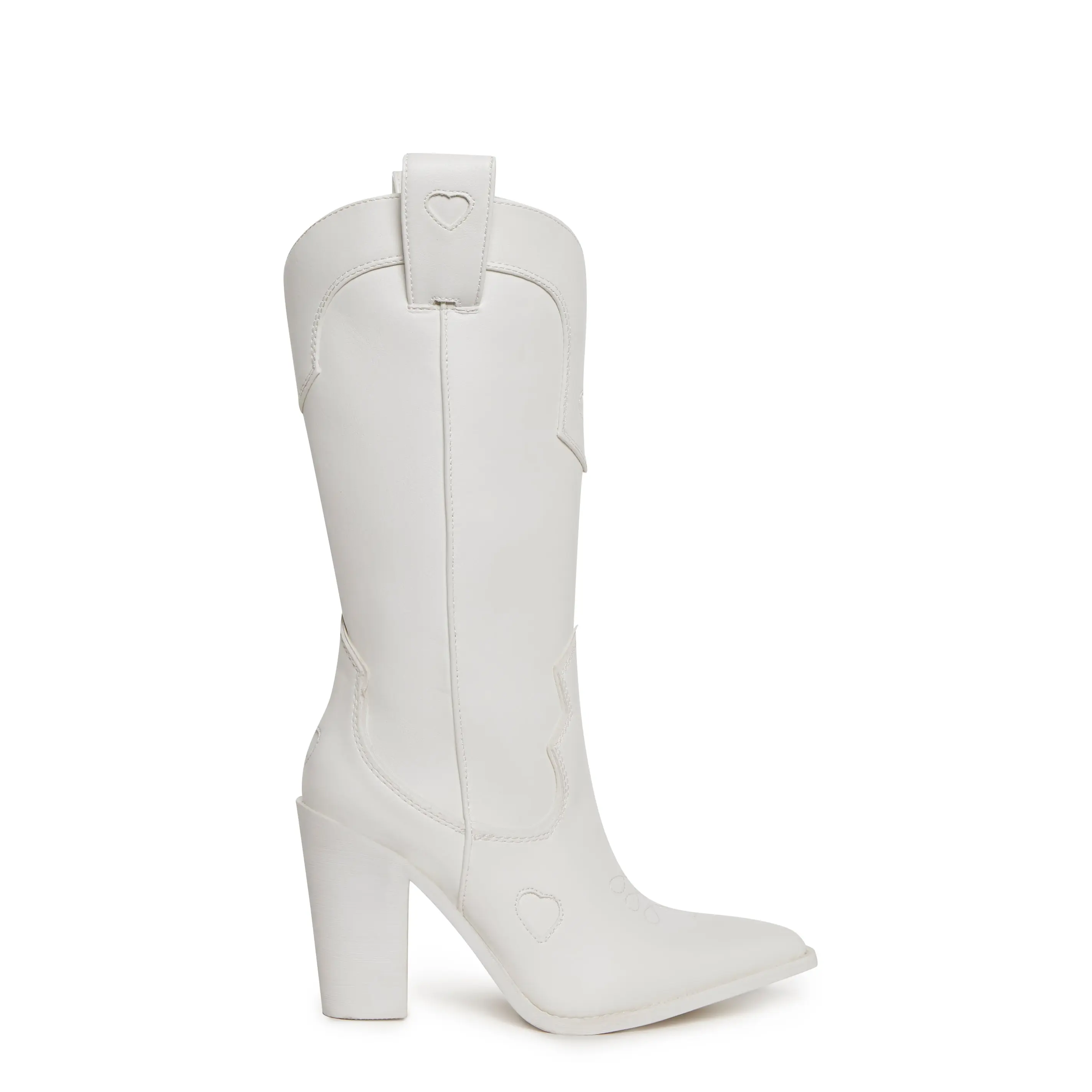 Basic Present Perfect Cowboy Boots - White