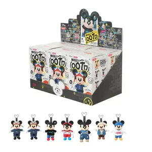 Disney Mickey OOTD Vinyl Plush Blind Box Keychain for Travel Bags Collectible Pendant Cute Display Accessory Toy,Anime Merch，Collection Gift,Holiday Gift Birthday Gift