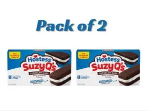 Hostess Suzy Q's Creamy Filled Chocolate Cakes – Pack of 2 Boxes