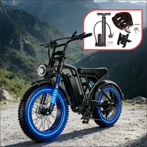 Electric Bike for Adults, Full Suspension, 48V13Ah Removable Battery, Up to 28MPH & 46.6 Miles (PAS), 1000W Ebike with All-Terrain 4.0" Fat Tires, Cruise Control, UL Certified, Moped E-Bike
