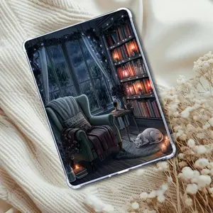 Dark & Rainy Gothic Sphynx Book Nook: Kindle or eReader Decor for Book Lovers