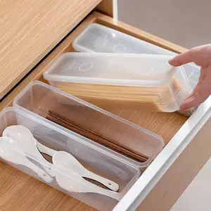 1pc Fresh box Noodle Plastic Food preservation Sealed box Rectangle Fruits Refrigerator storage Kitchen supplies