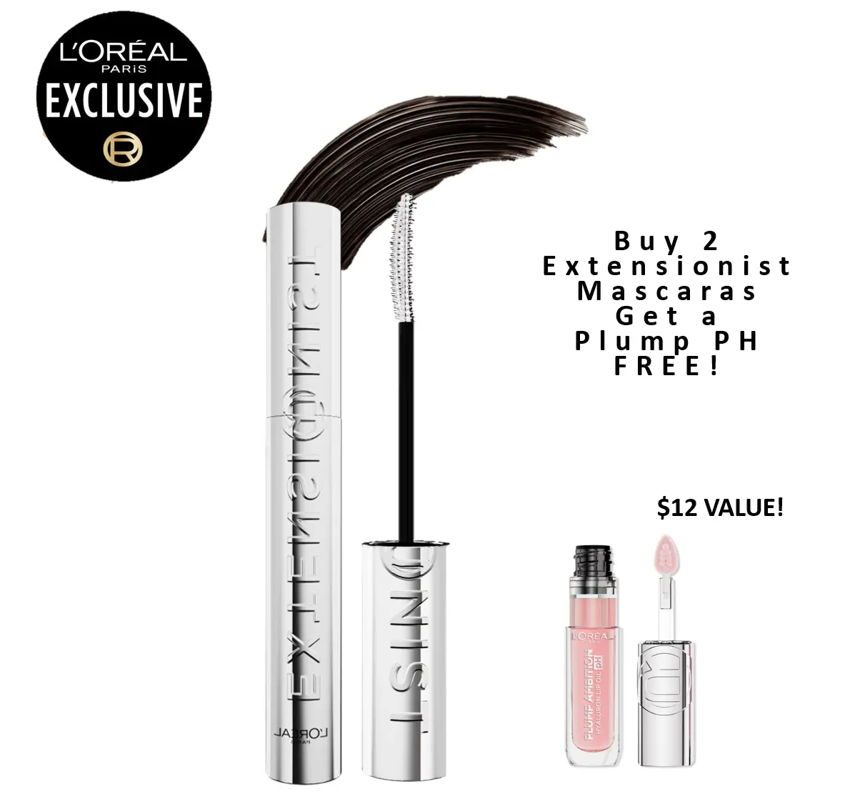 Extensionist Mascara, Lengthen and Curl Lashes to a New Level, L'Oreal Paris