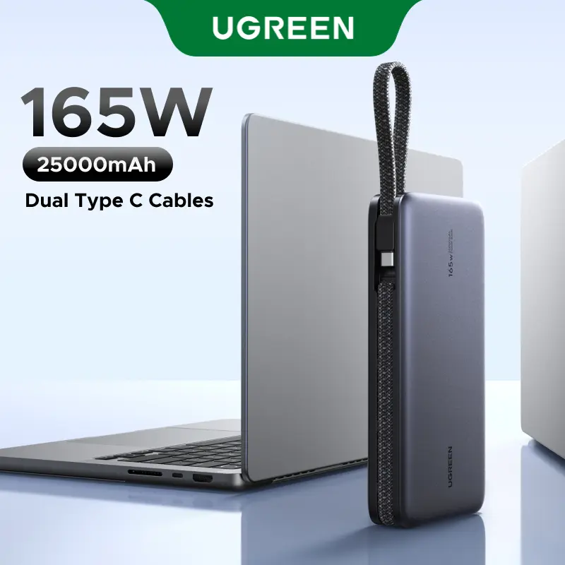 【LIVE ONLY】UGREEN 25000mAh PD145W PowerBank, 20000mAh PD100W Powerbank Fast Charging with Type C Cable for iPhone 17 16 Pro Max Chargeable Smartphone Accessories-Deals for You,TikTokShopHolidayHaul,TikTokShopCyberMonday