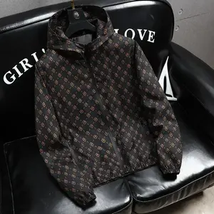 Men's Jacket Autumn Fashion Trendy Hooded Coat Cold-Proof Top for Men Menswear Sweatshirts Long Sleeve Casual