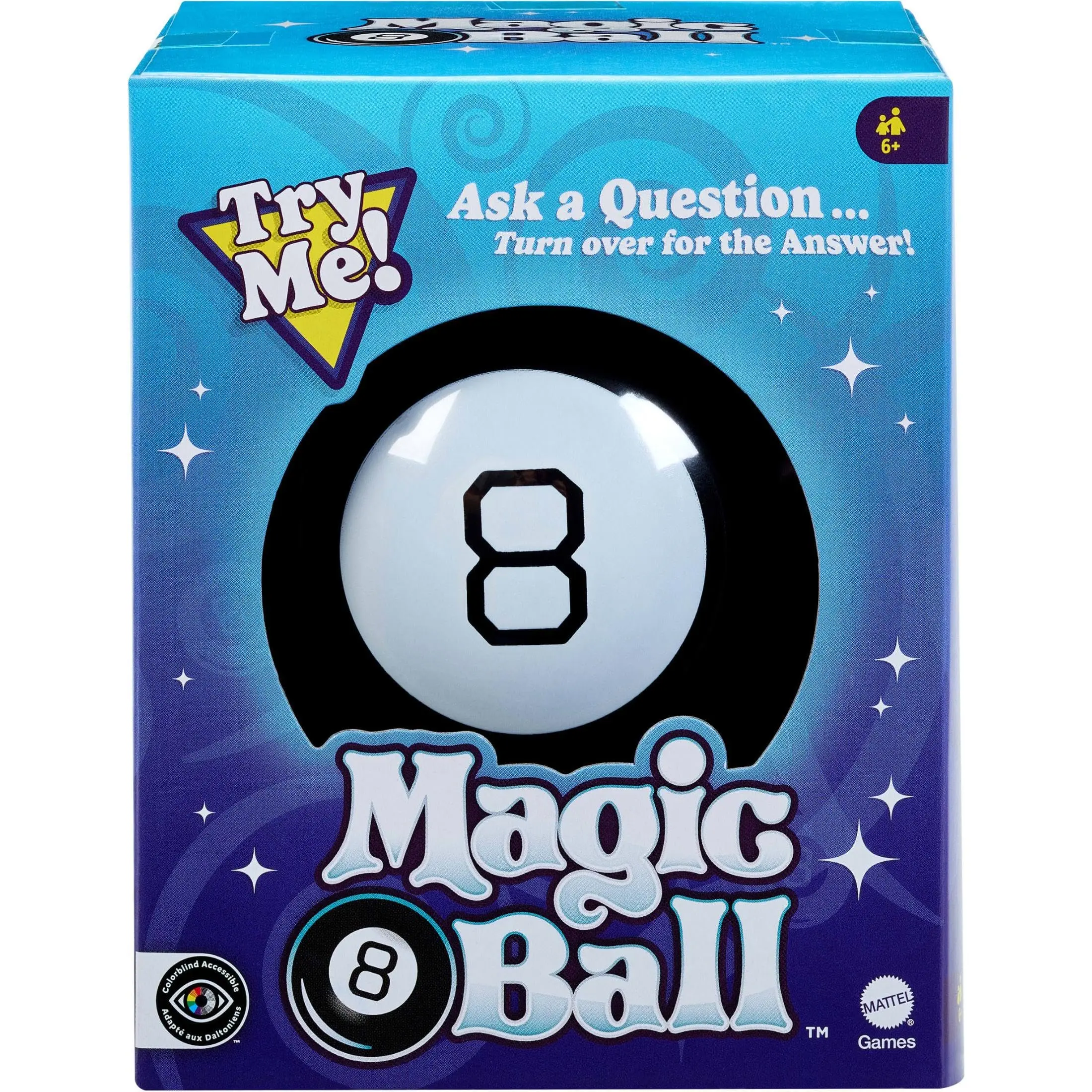 Magic 8 Ball Game by Mattel - Original Fortune Teller Toy