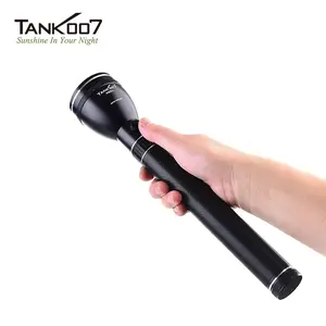 Tank007 A602L High Power Rechargeable LED Flashlight, High Lumen Flashlight, 1 Count 500m Long Range Spotlight Flashlight with 3 Light Modes, USB EDC Torchlight for Home Travel Camping, High Powered Flashlight, High Lumens Flashlight