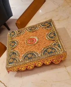 Handcrafted Wooden Chowki (Bajot) - Home Organiser for Home Supplies Storage and Display