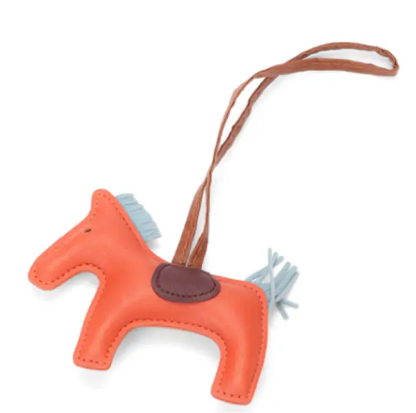SADI Cute Horse-Shaped PU Leather Aesthetic Keychain - Fashionable Versatile Animal Bag Charm, Key Accessories for Purse, Luggage & Bag, Animals