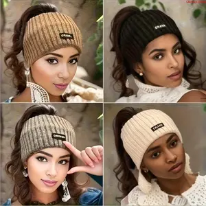 4pcs Women's Soft Stretchy Headbands Winter Ear Warmers with Comfort Fit Solid Color Hair Accessories for Cold Weather Stylish Cozy Hairbands for Everyday & Formal Wear