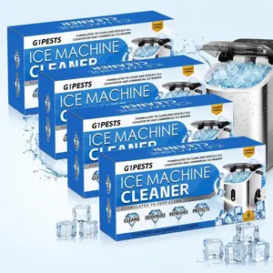 New packaged 6-piece ice maker cleaner and descaler, upgraded formula, suitable for household ice makers, removes scale and stains Ice Machine Maintenance mopping products