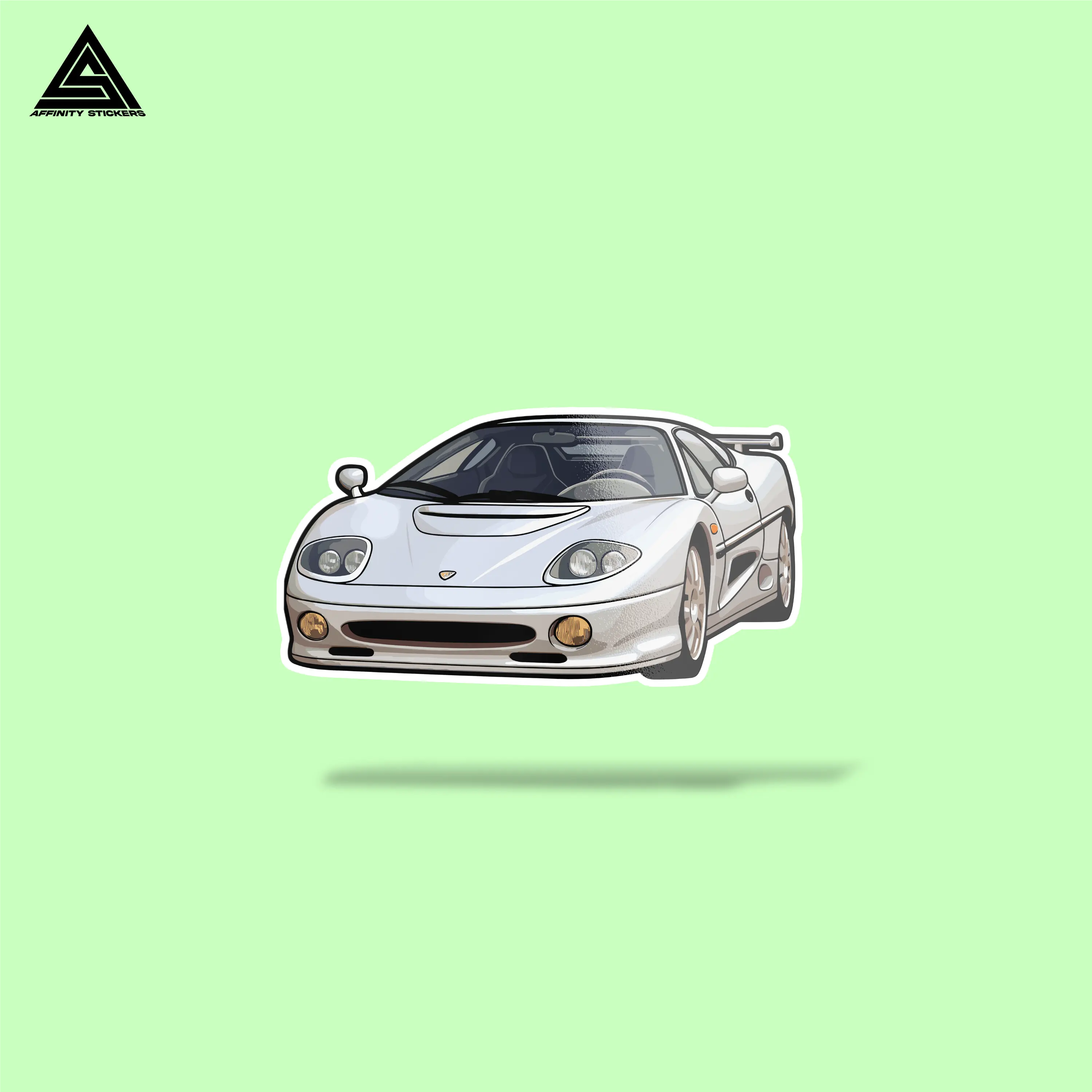Jaguar XJ220 Sticker || vinyl sticker, water bottle sticker, tumbler stickers, laptop decals, waterproof sticker, car stickers sticker activity