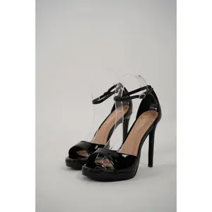 Lipa Stilettos Ankle Strap Heels– Sleek, Glossy, and Game-Changing