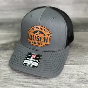 Red, White and Busch Light Patch Hat