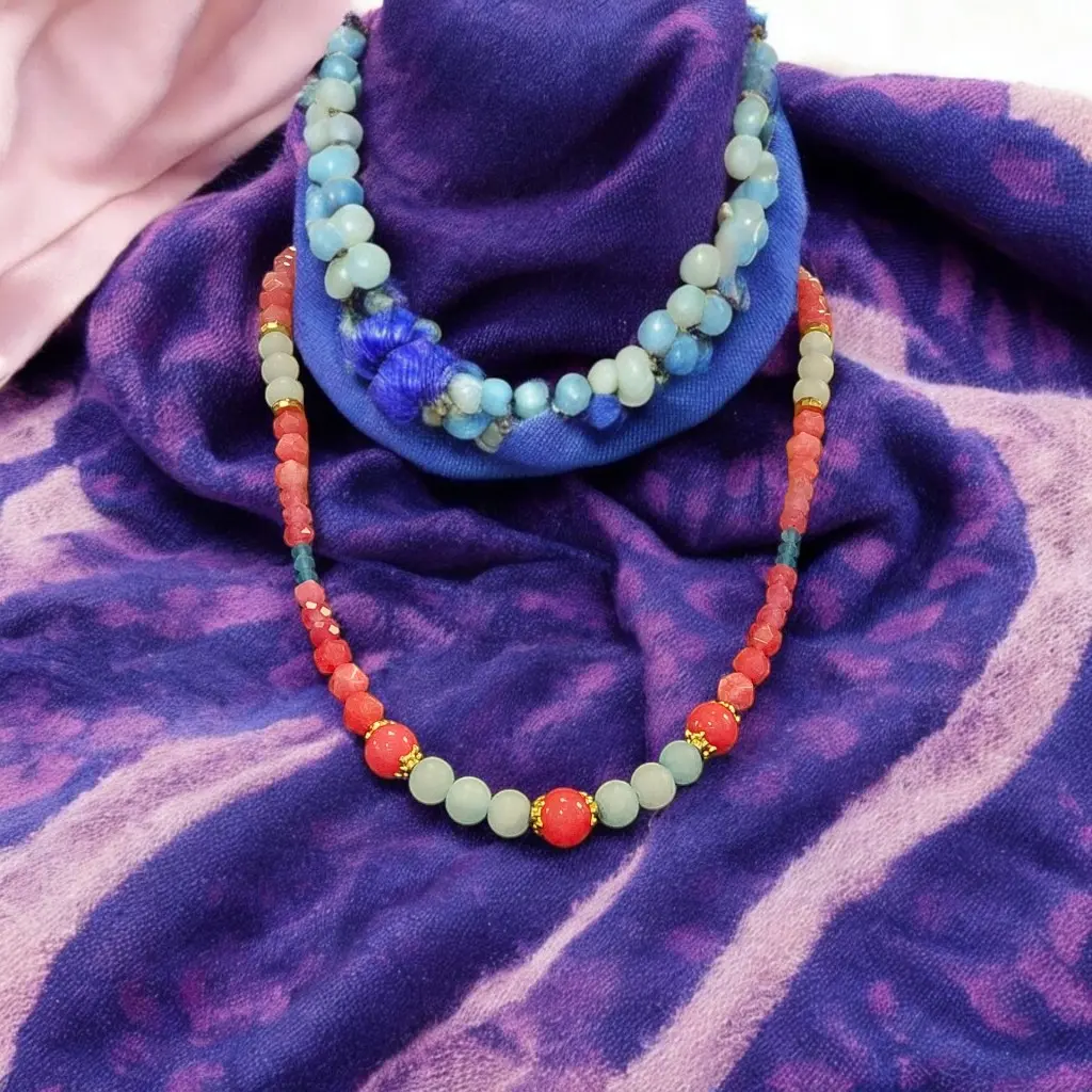 Colored Sea Glass Necklace - Perfect for Beach Lovers