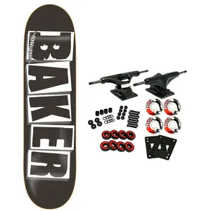 Baker Skateboard Complete Brand Logo Black/White 8.0"