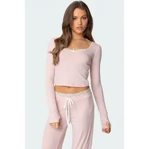 Peekaboo Lace Long Sleeve Top Peekaboo Lace Long Sleeve Top