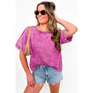 Wild Drift Acid Wash Relaxed Tee - BACK IN STOCK