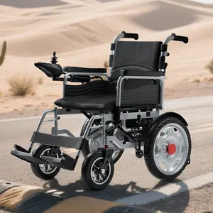 HOMYKING Foldable Electric Wheelchair Equipment - 250W Dual Motor, 15km Range Battery for 8-Hour Continuous Use