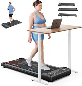 MAX Walking Pad Under Desk Treadmill, 39IN Belt Walking Pad Machine with 2.5HP and 265 lbs Weight Capacity Remote Control LED Display, Portable Treadmill Shock Absorption System Home Gym Equipment