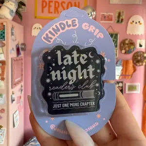 Late Night Readers Club Kindle Grip