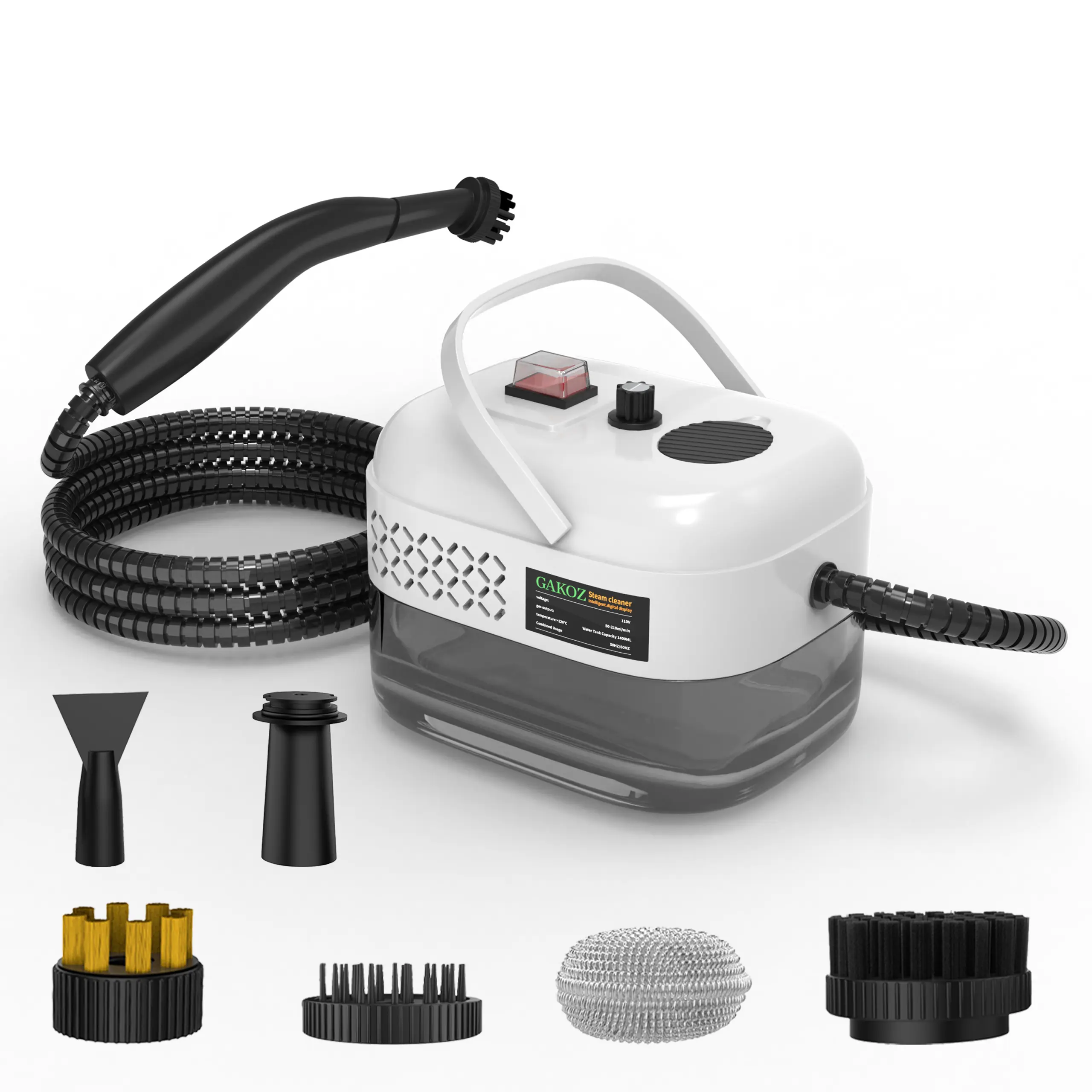 Household Handheld Steam Cleaner - Knob-Operated with 6 Adjustable Levels, Easy to Carry