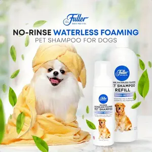 Fuller No-Rinse Waterless Foaming Pet Shampoo for Dogs - Cleans, Conditions & Moisturizes with Fresh Clean Fragrance, Sulfate/Paraben/ Formaldehyde-Free, Made in USA, 7.5oz, Pump Dispenser |   Moisturizing Formula
