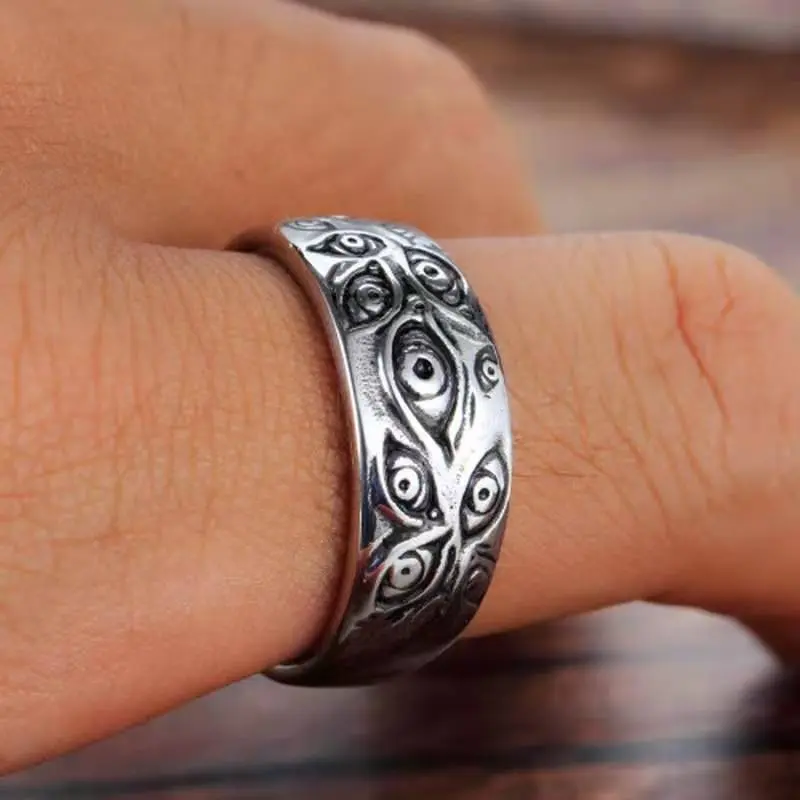 Personality Creative Ring Eye of God Retro Goth Punk Devil's Eye Ring