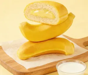 Classic Banana Flavor Bread, Soft and Fluffy, No Heavy Taste, Convenient Breakfast & Quick Snack for Daily Life