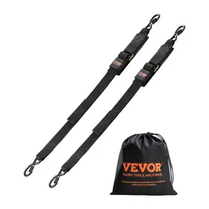 VEVOR Retractable Ratchet Straps, 2 inx 4 ft Ratchet Tie Down Straps with Security Lock S Hooks, 2 Pack Heavy Duty Ratchet Tie Down Straps with 1500 lbs Break Strength, for Trailers, Vehicles, Boat