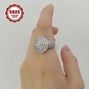 925 Sterling Silver Lady's Ring, Luxurious And Fashionable, Multi-layered Disc Design, Set With 5A Zirconia Stones, Suitable For Daily Wear, Engagement Ring, Date Party, As A Gift For Your Girlfriend.