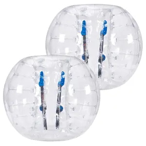 【Summervibes】VEVOR Inflatable Bumper Balls 2-Pack,  , 4FT/1.2M Body Sumo Zorb Balls for Teen & Adult, 0.8mm Thick PVC Human Hamster Bubble Balls for Outdoor Team Gaming Play, Bumper Bopper Toys for Garden, Yard, Park