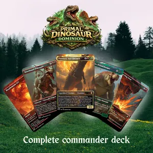 Primal Dinosaur Dominion + MTG Proxy Deck + MTG Commander + Tokens