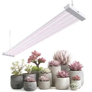 Barrina TX-L84 4FT LED Grow Light, 84W, 4 Panels Wider Coverage, Full Spectrum, High PPFD, Super Bright, Linkable, Hanging Fixture, Plant Stand with Grow Light for Indoor, Seeding, 1 Pack