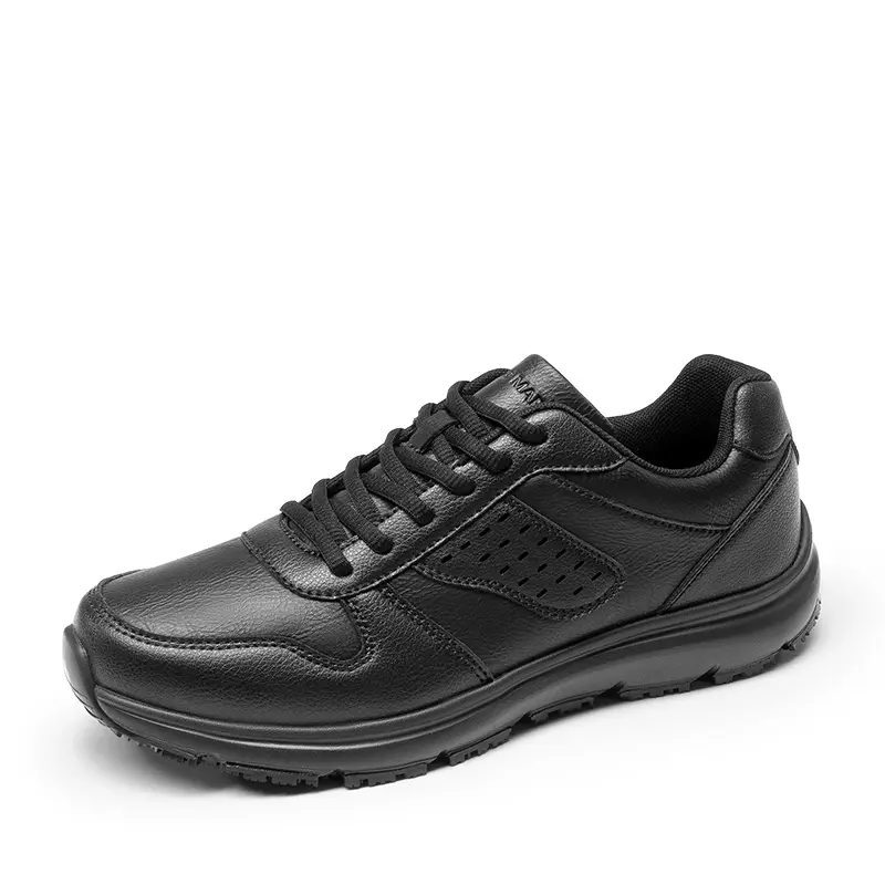 【BRUNO MARC Anniversary】 Men's Vegan Leather Casual Trainers, Water Resistant Nonslip Walking Shoes with Mesh Panels for Work and Kitchens, Casual Fashion Breathable, Athletic Casual Shoe sohochic