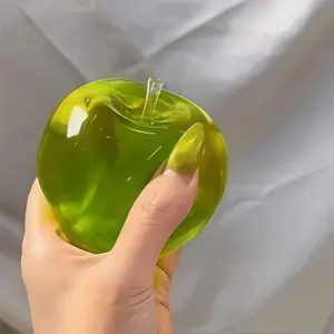 Ocean Blue Apple Stress Relief Toy, Amethyst Large Apple Shape, Slow Rebound, Anxiety Relief, Office Relaxation, Home Decor, Best Gift